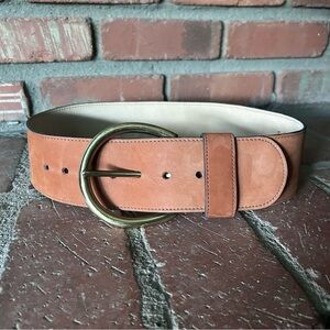 VTG San Marcos Los Angeles Leather Belt in Tan Sz M